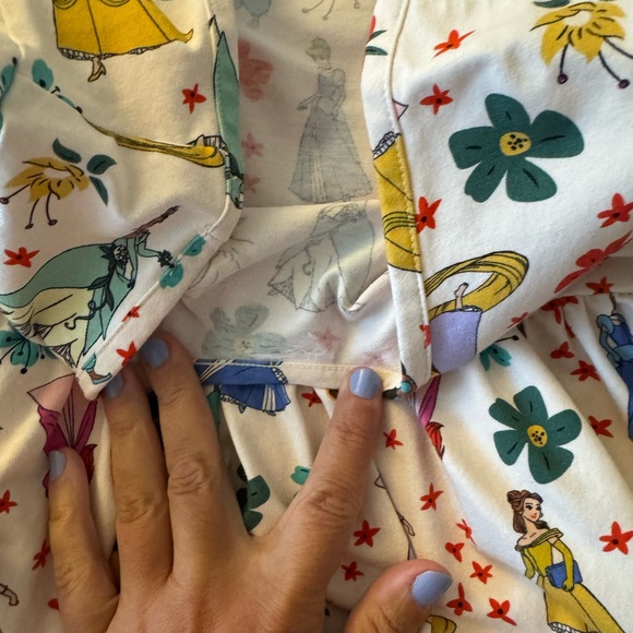 Hanna Anderson Colorful Long Sleeve Disney Dress with Princesses - Picture 7 of 7